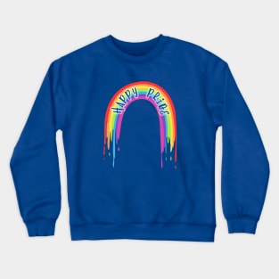 Happy Pride Rainbow Glow Crewneck Sweatshirt